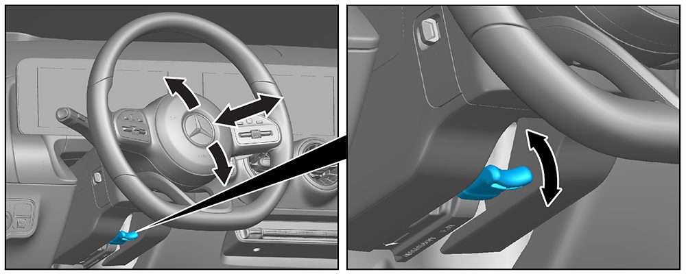 Steering wheel adjustment