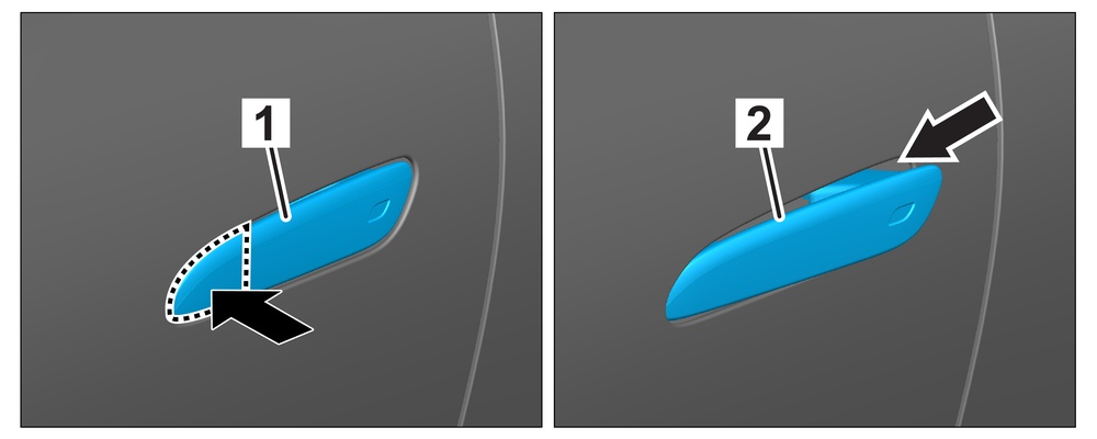 1. Agħfas it-tarf ta’ quddiem tal-manku tal-bieba
2. Iġbed il-manku tal-bieba ’il barra.