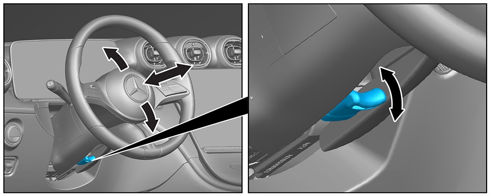 Steering wheel adjustment