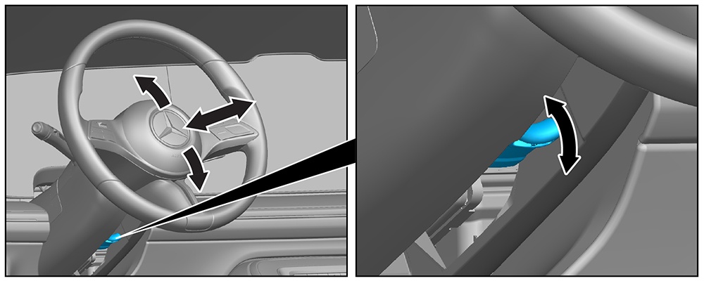 Steering wheel adjustment
